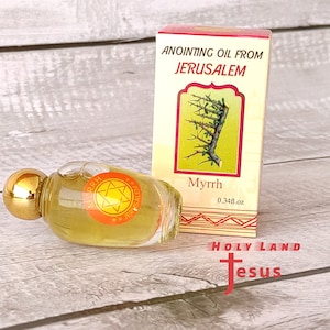 Salbung Öl Myrrhe gesegnet HeiligeLand natürliche & reine Myrrhe 10ml Duft Geschenk