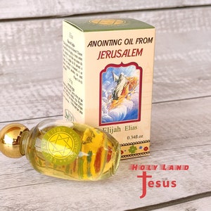 Anointing Oil Elijah Elias   Bless Home Jerusalem Holy Land Blessed 10ml Gift Religious