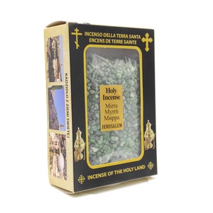 Myrrh Holy Incense   500Gr \ 17.6 OZ High Quality   From Holy Land Church Jerusalem Christian  With Box Terra Santa