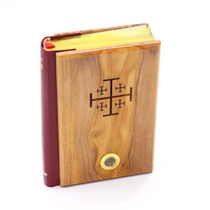 DIE HEILIGE BIBEL King James Version Altes und Neues Testamente Olivenholz Jerusalem