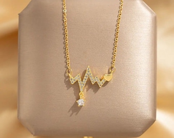 Necklace 18K Gold Plated New Jewelry Women Gift Chain pendant Hand Made