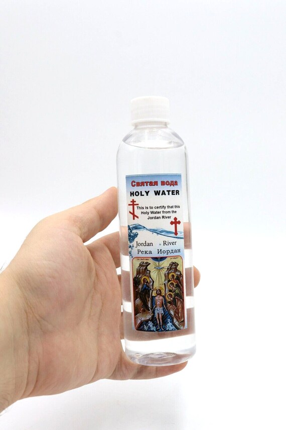 Certify HOLY WATER 250ml / 8.45 Oz Jordan River Holy Land Blessed