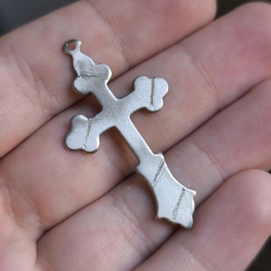 vintage Cross Christian Pendant metal Religion