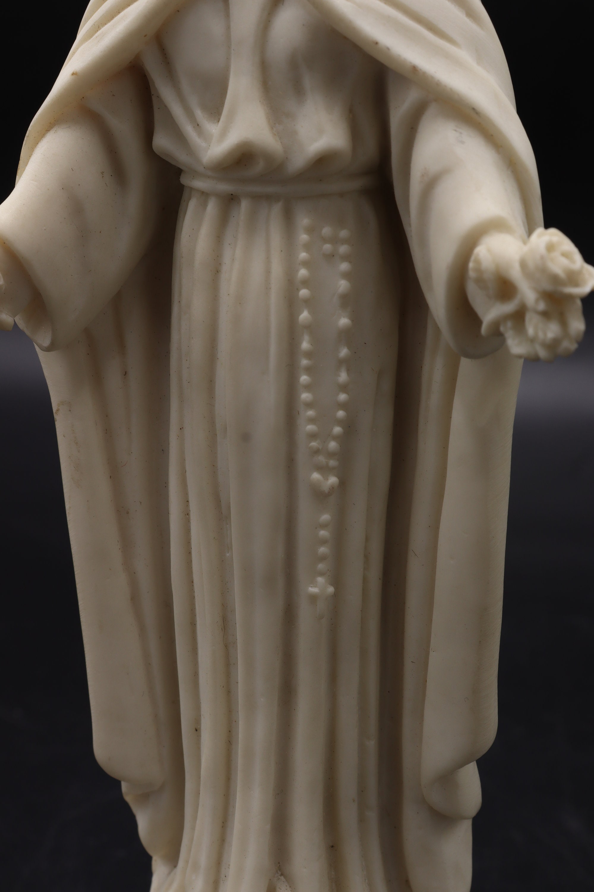 MADONNA DELLE ROSE Statue Virgin Mary Resin Faro Vintage Italy