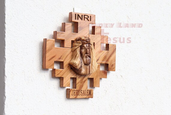 KREUZ, HOLZKREUZ, WANDKREUZ Olivenholz, Geschnitzt In Bethlehem, Hl. Land 12 Cm EUR 9,90