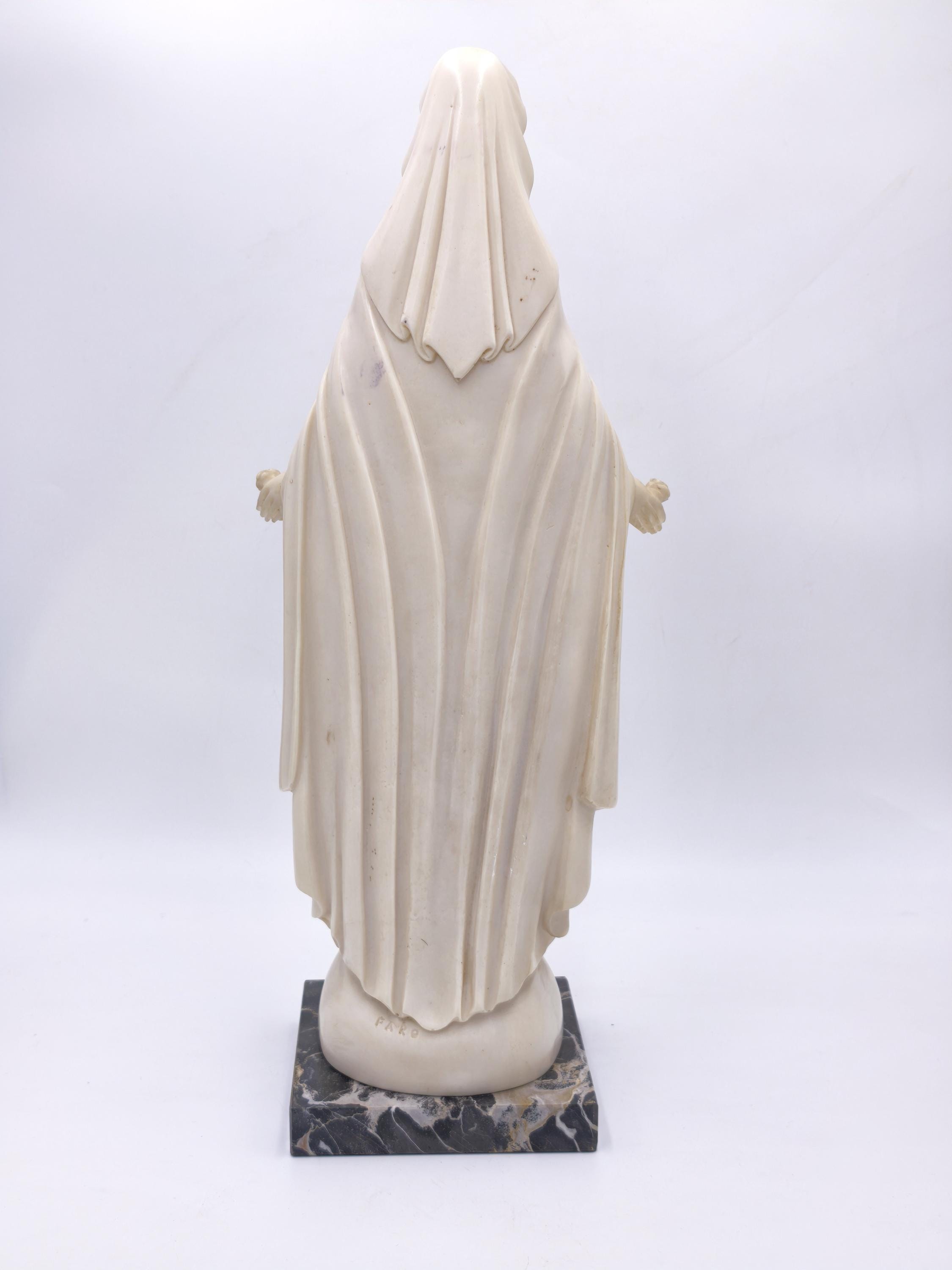 Madonna Delle Rose Vintage Statue Virgin Mary Figurine Italy