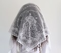 Mantilla Jerusalem Church Payers Women Dantil Lace Scarf Head Cover Holy Land Black Green White product logo