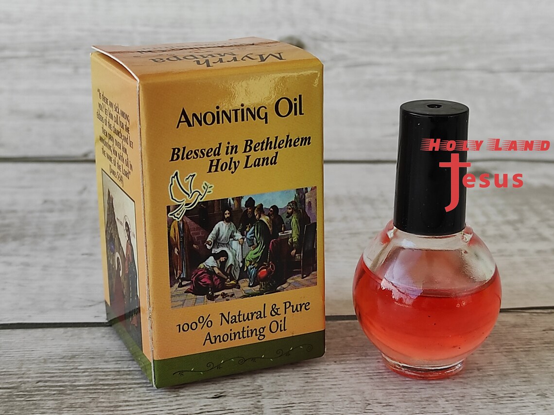 Anointing Oil Myrrh Blessed in Bethlehem Holy Land 100 Etsy
