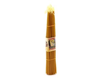 33 Holy Beeswax Candles From Jerusalem - Blessed Church Wax Candles For Prayer & Meditation 7 thumbnail image