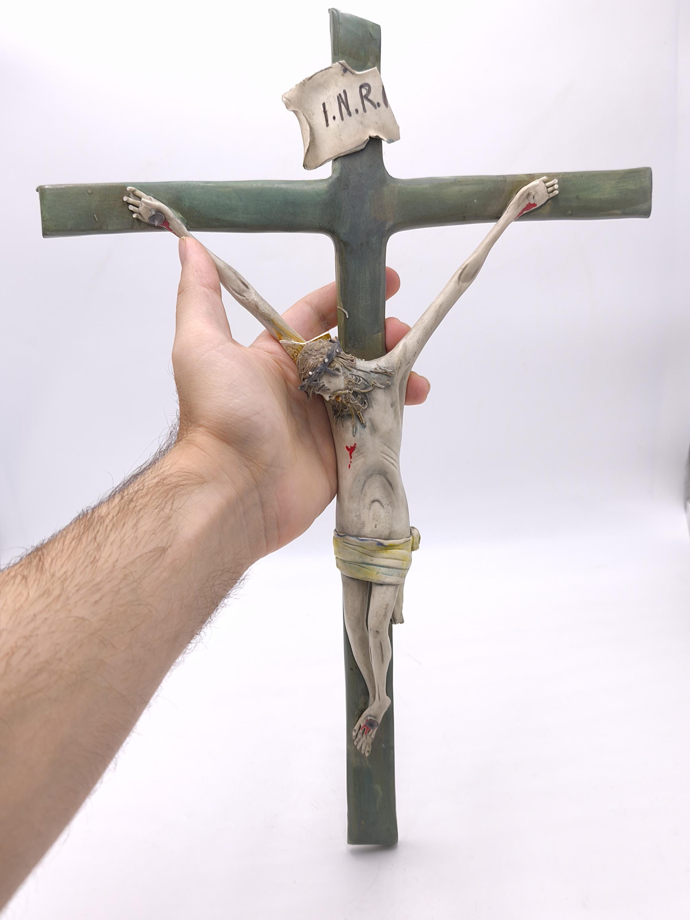 アメリカ アンティーク 聖イエス 壁掛けクロス 超大型 ヴィンテージ