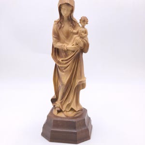 Vintage Virgin Mary and Child Statue – Catholic Madonna Jesus Figurine Decor