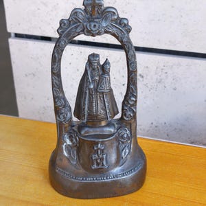 Vintage Metal Religious Statue – Infant Jesus of Prague & Virgin Mary – Figurine