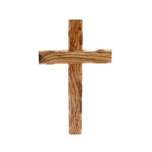 Olive Wood 10&quot; Wall Hanging Cross Hand Made Jerusalem Blessed Home Wall  Holy Land