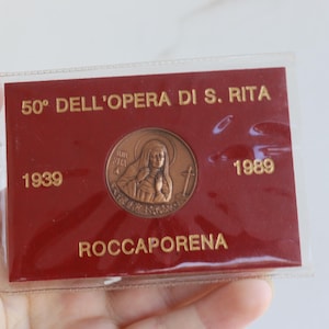 Saint Rita Kartensymbol DELL'OPERA DI S. Rita 1939 1989 Jahrgang