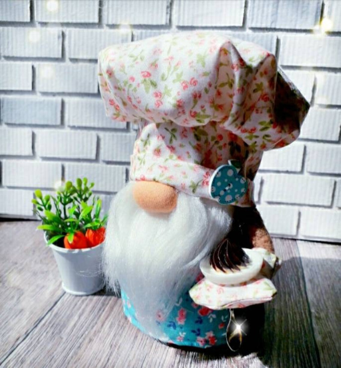 Cook gnome Bacer gnome Kitchen gnome Kitchen decor Gnome Etsy