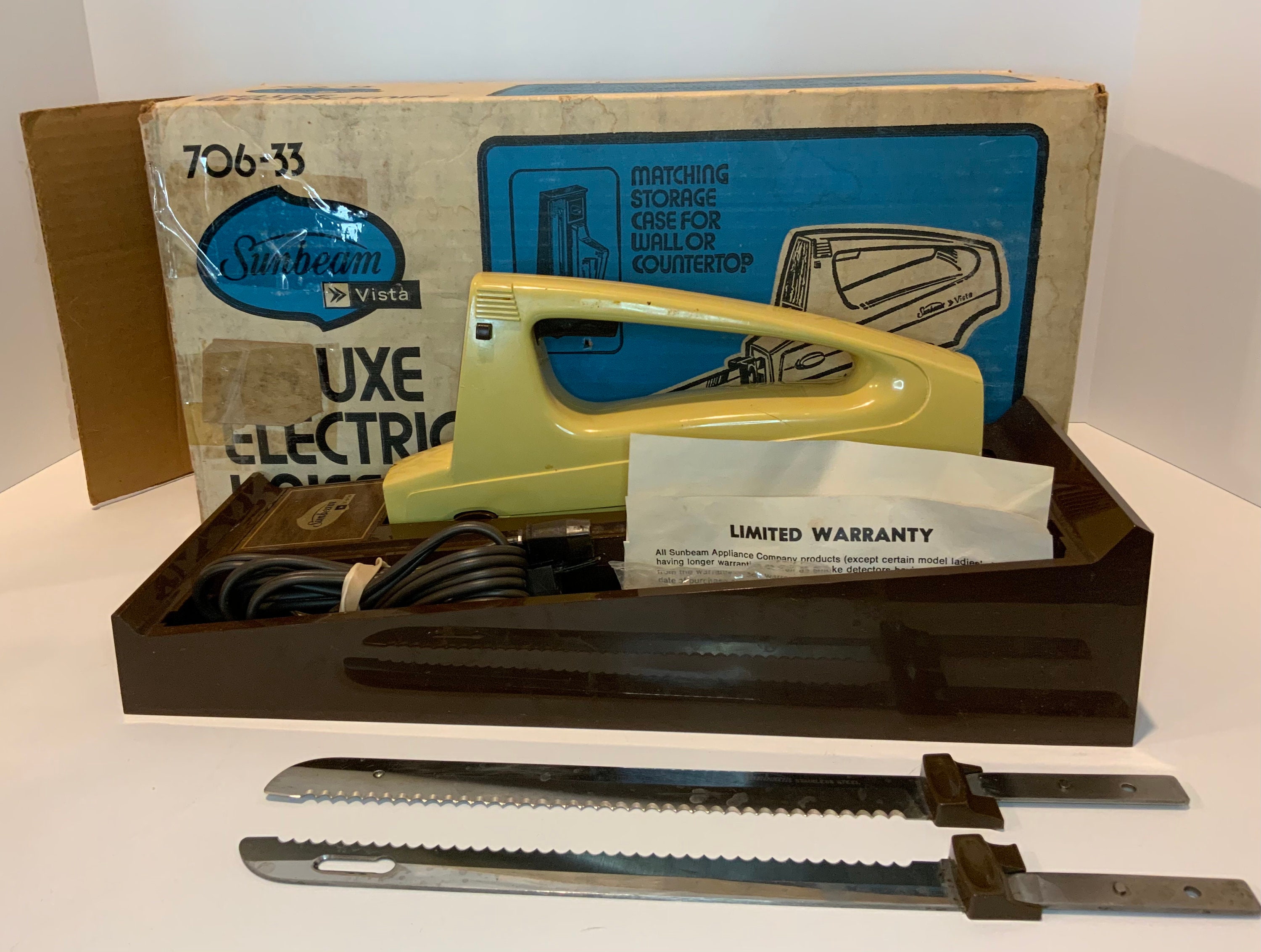 Sunbeam Model 70633 1977 Deluxe Electric KnifeOriginal Box Etsy