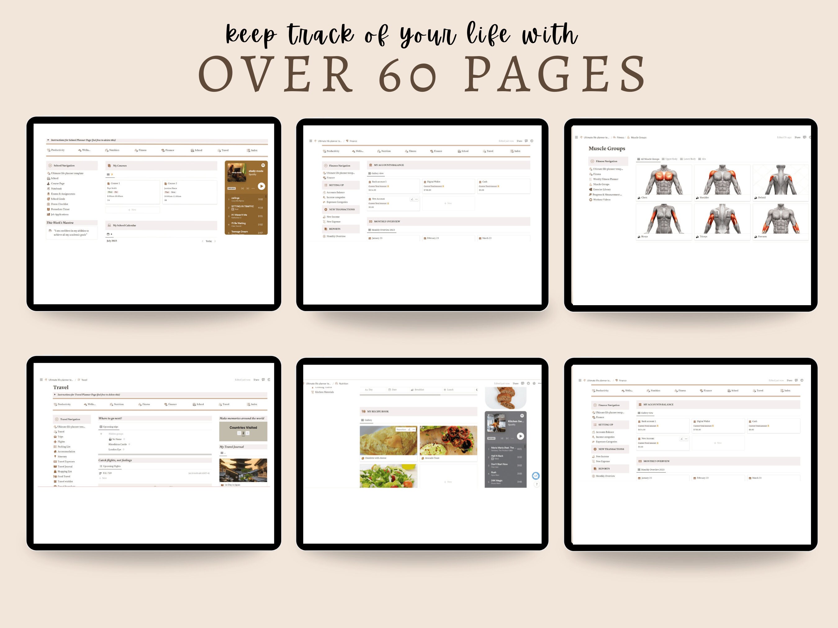 Notion Ultimate All in One Life Planner Template- ADHD Digital ...