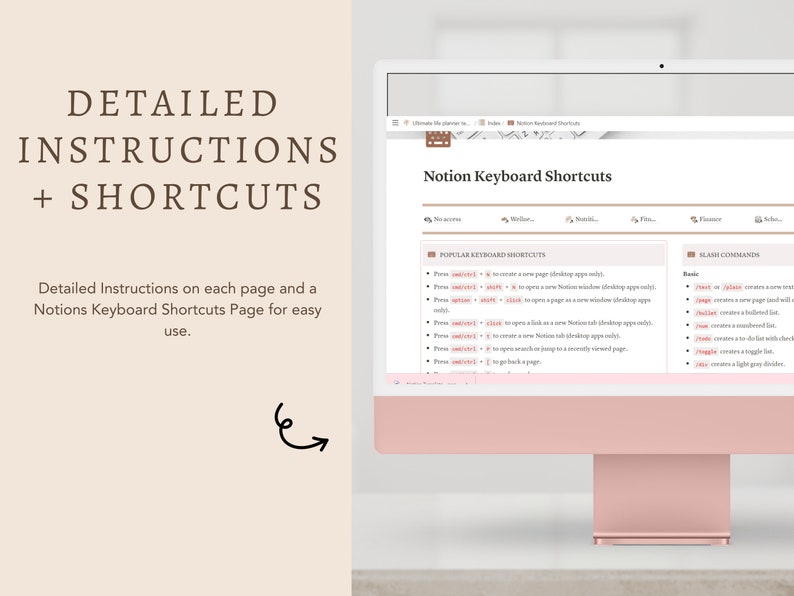 Notion Ultimate All in One Life Planner Template- ADHD Digital ...
