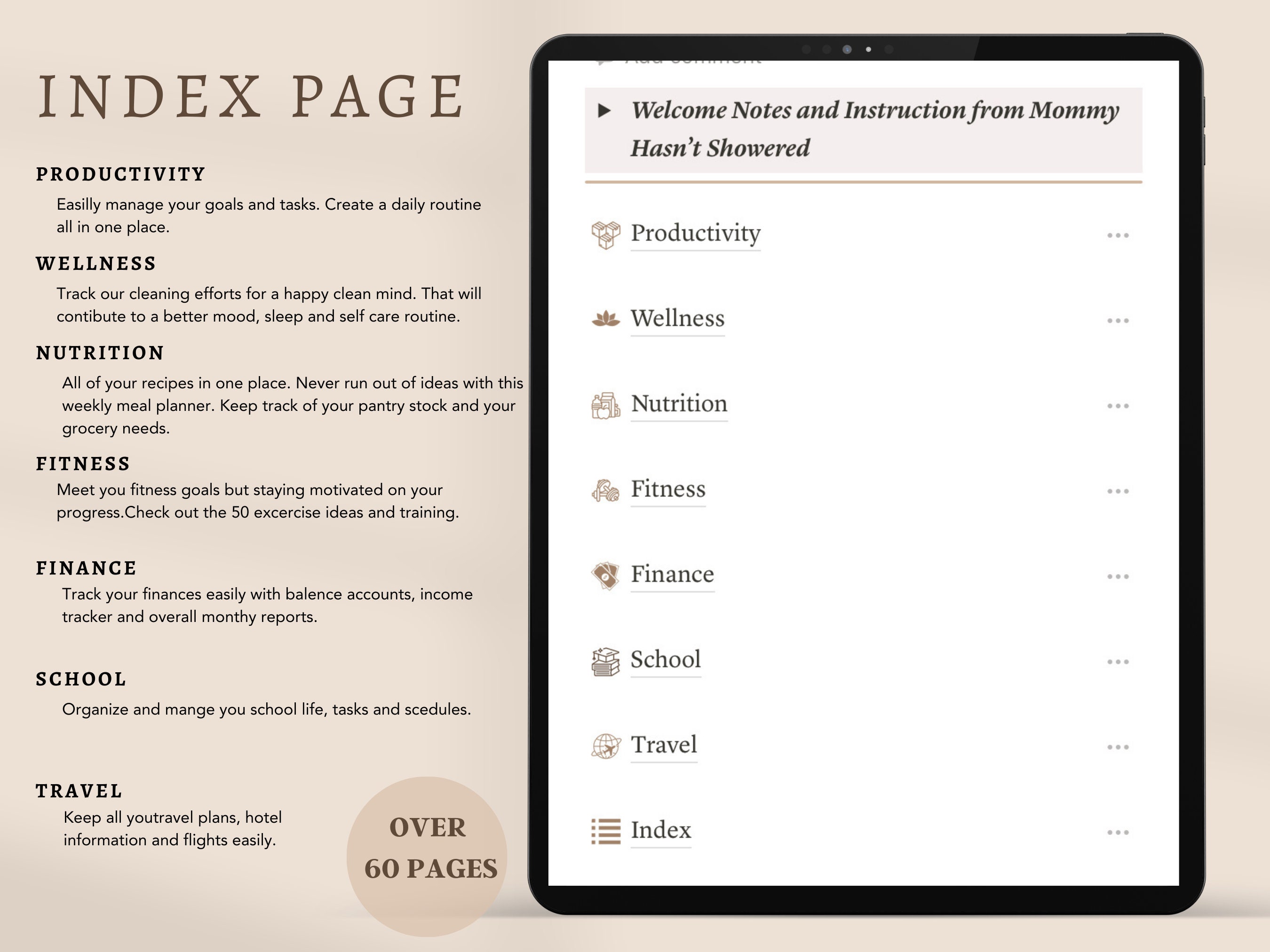 Notion Ultimate All in One Life Planner Template- ADHD Digital ...