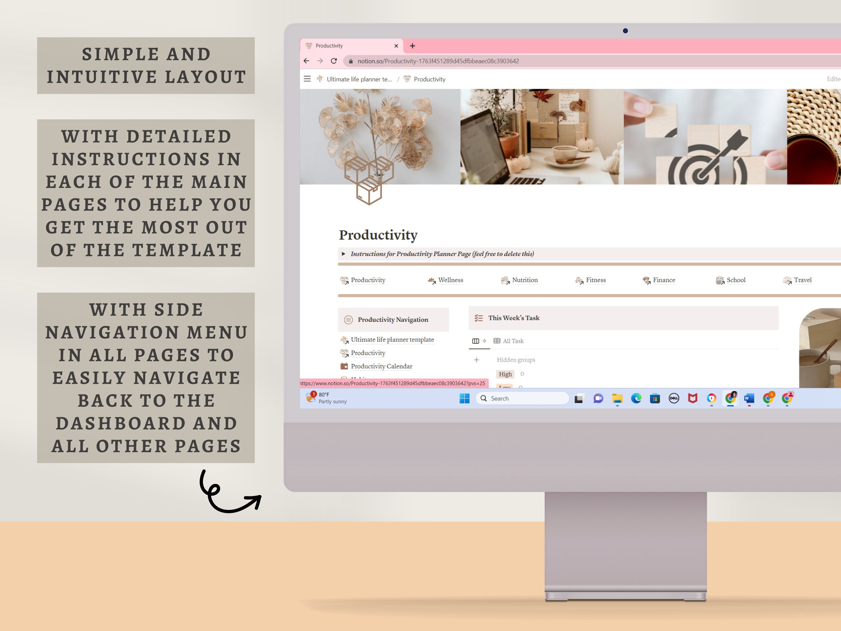 Notion Ultimate All in One Life Planner Template- ADHD Digital ...