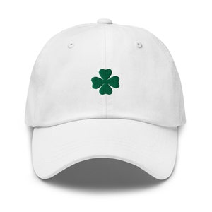 Four Leaf Clover Hat, Embroidered Clover Cap, St Patricks Day Embroidered Baseball Cap,  4 Leaf Clover Hat, Lucky Clover Dad Hat, St Pattys