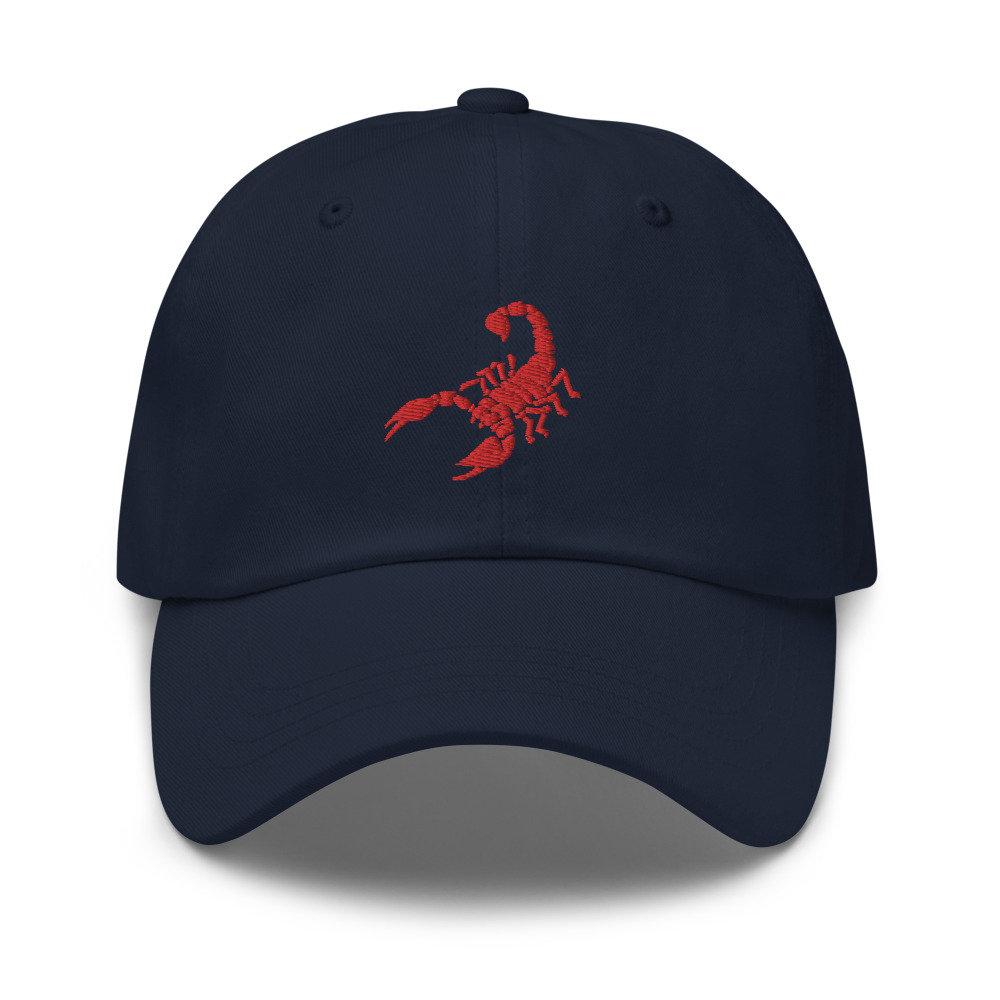 【Badee】Scorpion Embroidery Cap Scorpio Dad Hat Scorpio Embroidered Dad Hat Scorpio Cap