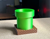 Super Mario Warp Tube Planter | 3D Printed