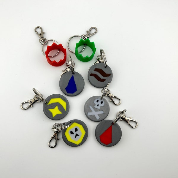 Oldschool RuneScape Keychains | 3D Printed