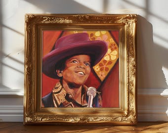 Michael Jackson 1969 Giclee Art Print | Jackson 5, Ed Sullivan