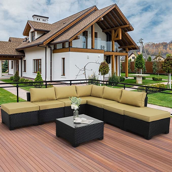 8 Stück Terrasse Korb Möbel Set | Etsy