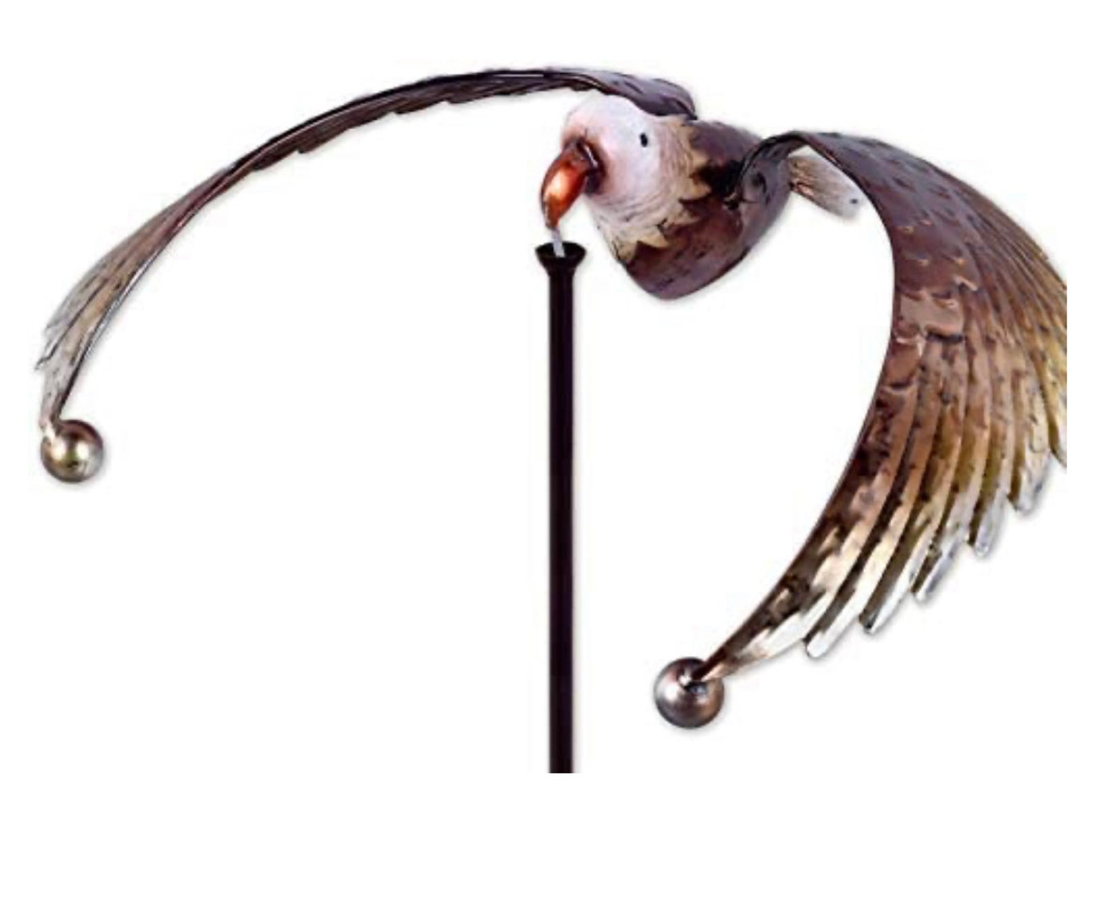 Hand crafted metal Eagle garden art Balancing Spinner Etsy