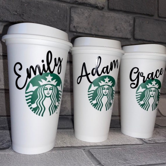 Starbucks Reusable Hot Coffee Cup UK, Personalised, Gift, Travel Cup,  Custom Starbucks Cup, Friend, Birthday, Reusable Starbucks Cup 