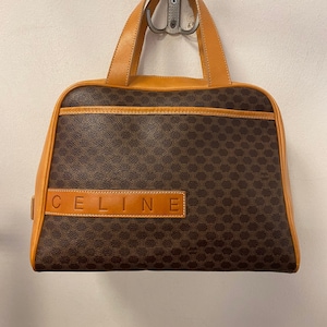 CELINE　セリーヌ　90年代　バック　廃盤品 ヴィンテージ 90 年代 セリーヌ マカダムレザー ボストン
