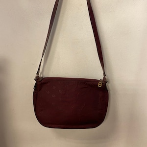 Christian Dior weinrote Monogramm Tasche
