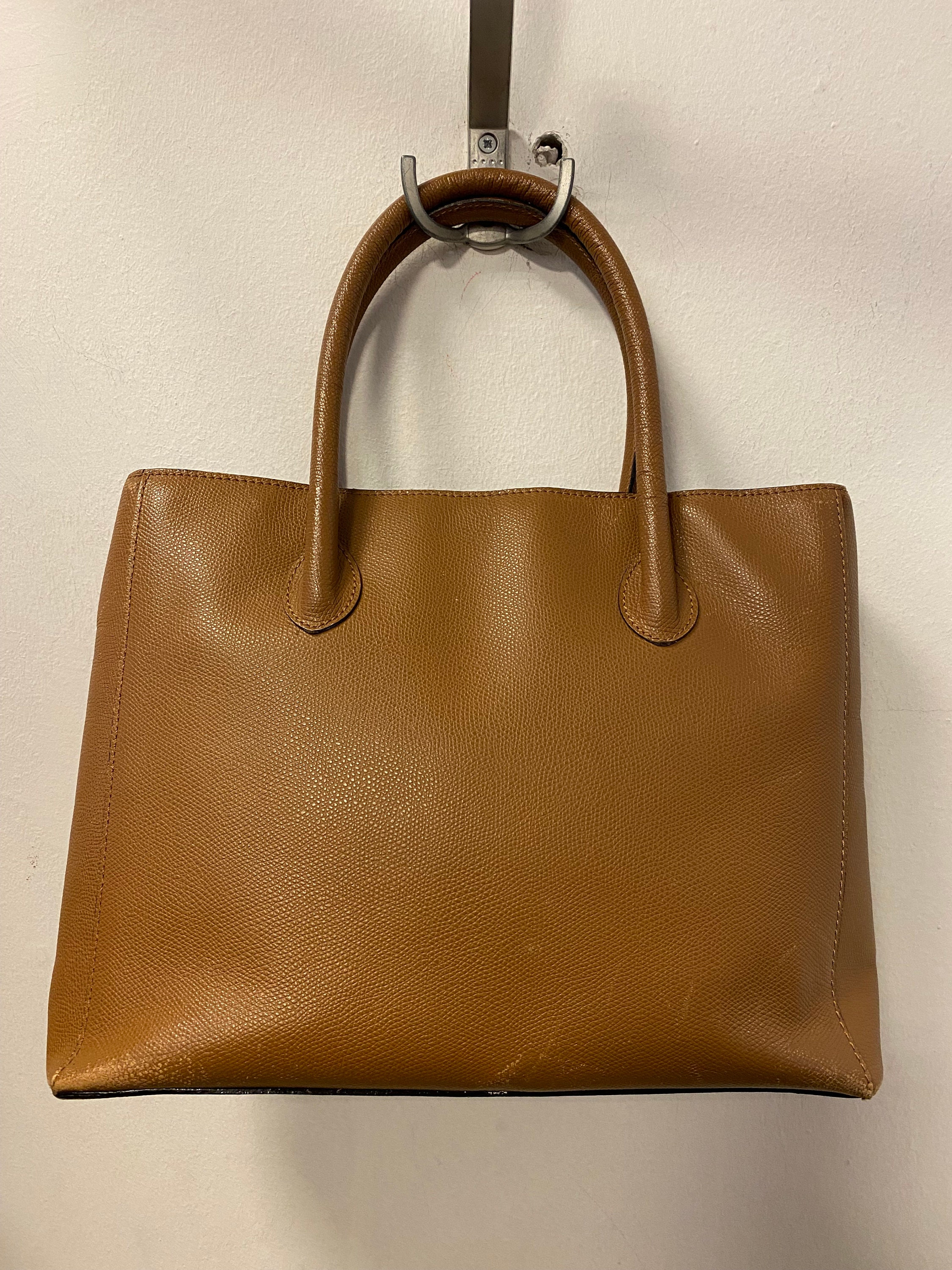 Celine - Authenticated Folco Handbag - Cloth Brown for Women, Good Condition