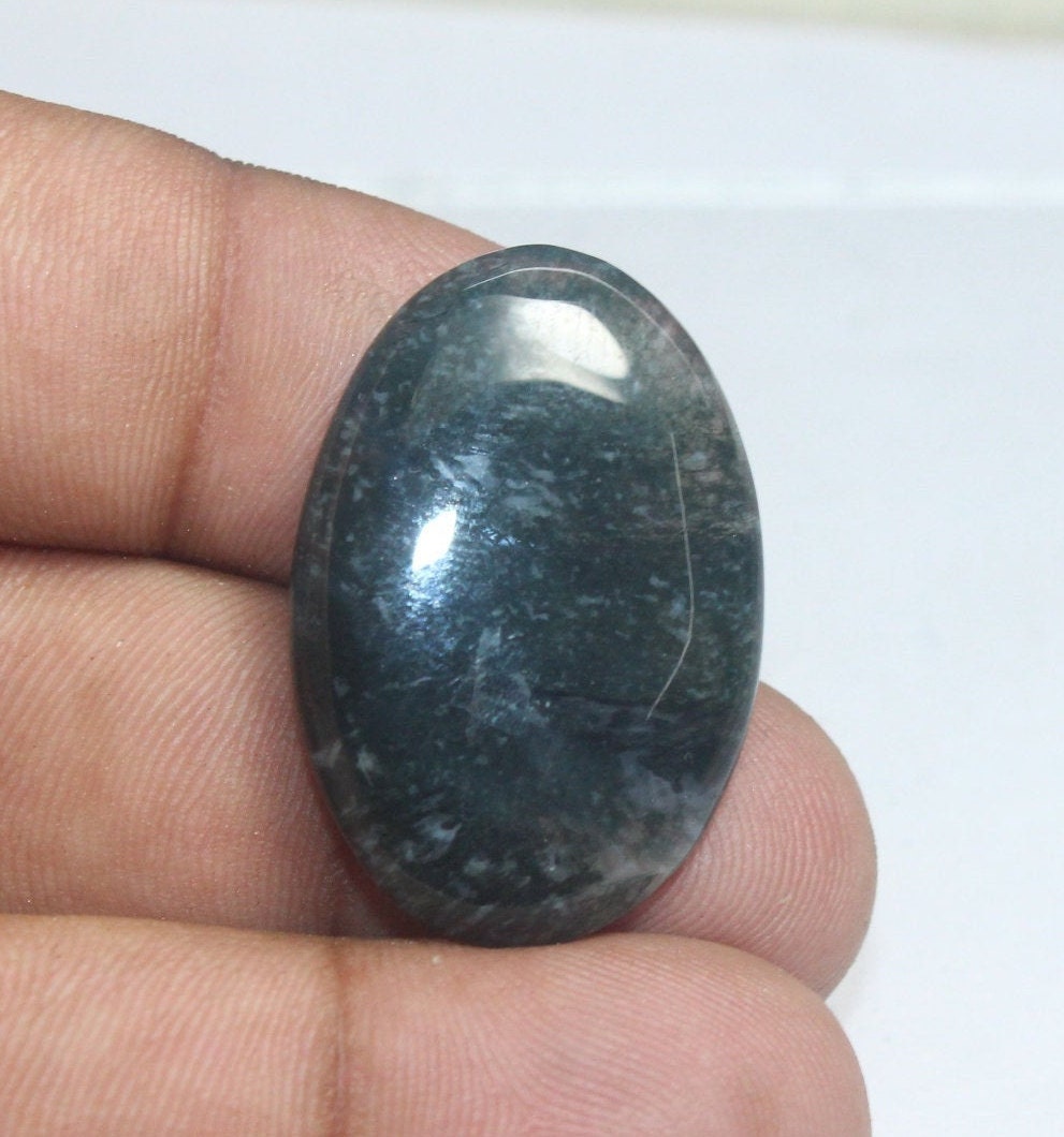 Natural Green Moss agate CabochonsGreen Moss agate | Etsy