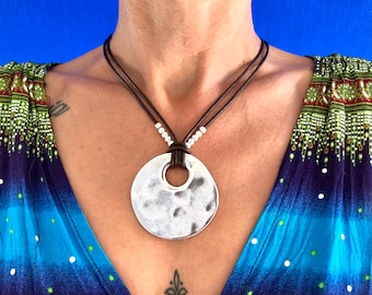 boho necklace, boho jewelry, necklace for women, boho necklaces, SAVINA MODEL. model, silver necklaces, coin necklace, handmade jewelry