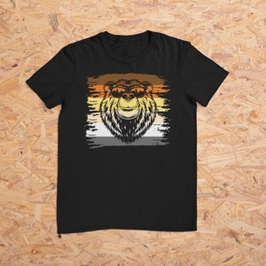 Bear Pride Flag with Grizzly Bear Pride T-Shirt