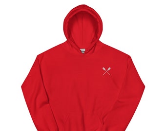Rowing Crew Embroidered Oars Unisex Hoodie