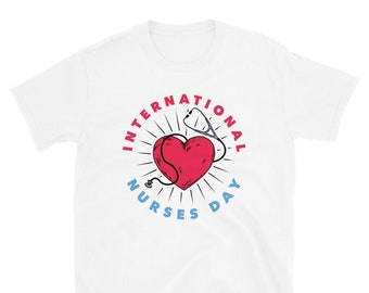 International Nurses Day - Heart with Stethoscope T-Shirt