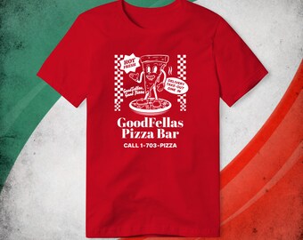 Retro Goodfellas Pizza Bar Tee – Authentic Italian Style, Gangster-Inspired, Foodie T-Shirt, Perfect for Pizza Lovers