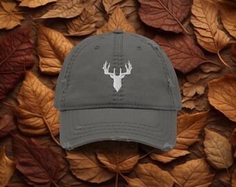 Deer Antler Outdoor Embroidered Baseball Hat