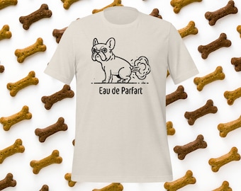 Funny French Bulldog Farting T-Shirt - Hilarious Pet Lover Gift