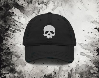 Embroidered Skull Baseball Hat