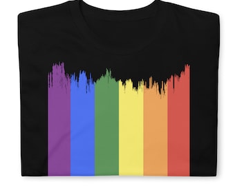 Painted LGBTQIA Pride Flag T-Shirt