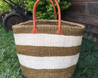 Shopper bag Market bag Woven kiondo bag Ladies Market bag Women shopping bag Masai Kiondo bag Storage bag Sisal woven shopping bag ON SALE!