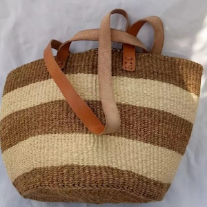 トートバッグ [Graymansion] Sisal Bag Medium from Kenya Kenyan Sisal Bag - Etsy