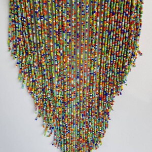 African Beaded Necklace Maasai Beaded Necklace African necklace Summer necklace image 2