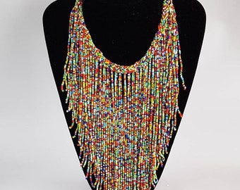 African Beaded Necklace Maasai Beaded Necklace African necklace Summer necklace