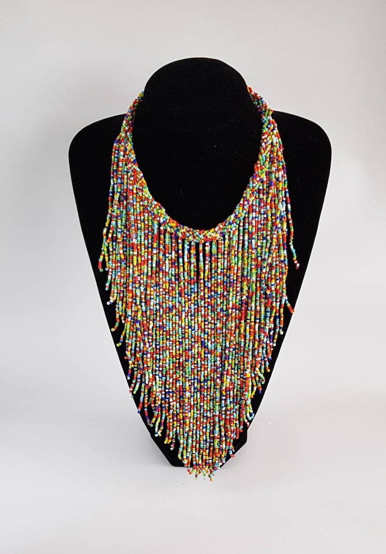 Beaded necklace African necklace Maasai necklace Stylish necklace pendant necklace